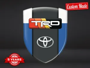 Toyota Étiquette Bombée Design Stickers Bombés Supérieurs